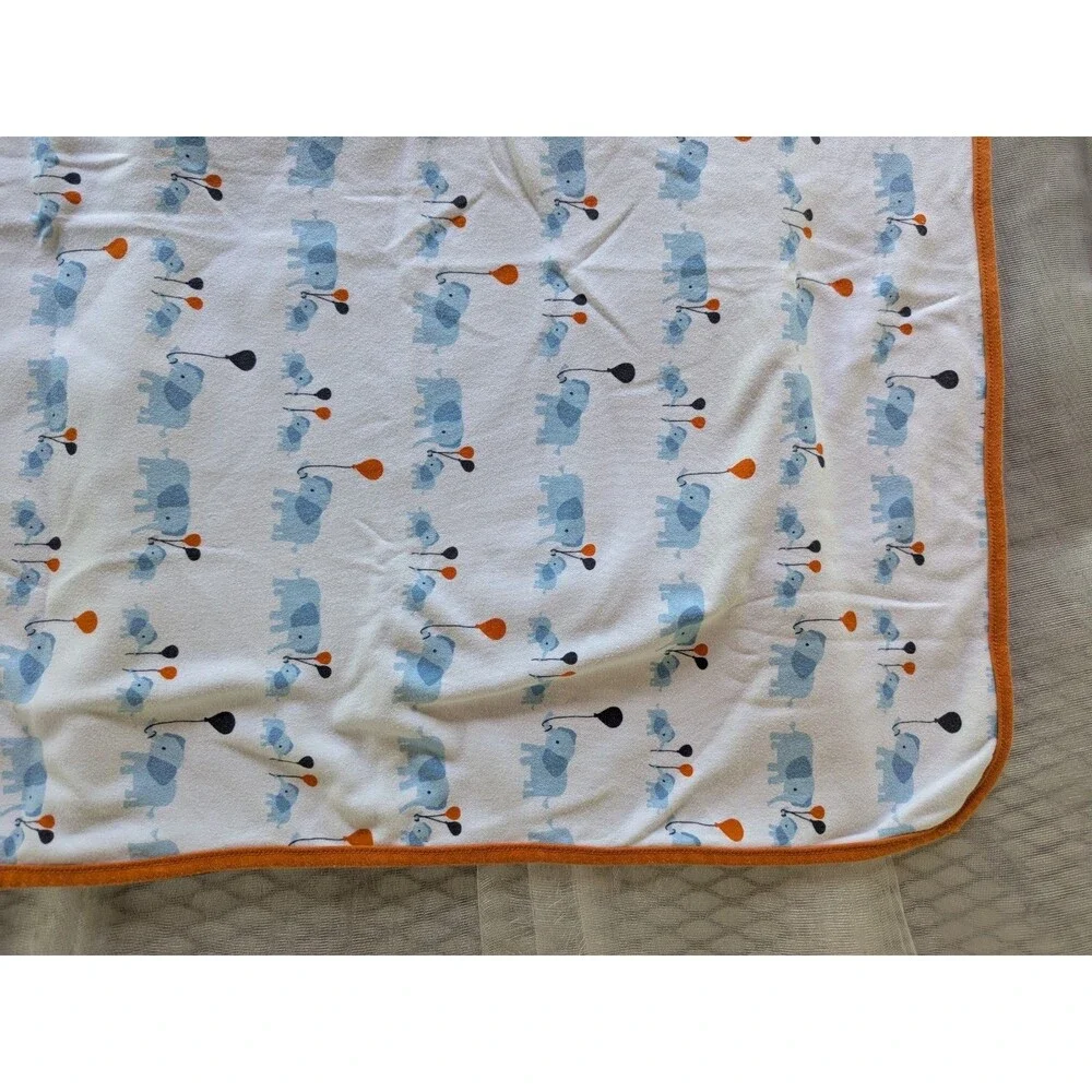 Gymboree 2013 Little Peanut Navy Blue Elephant Blanket Layette Baby Boys Balloon